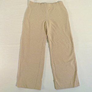 TALBOTS Women's Large (Actual 33-38 x 28) Stretch Casual Lounge Pants Tan